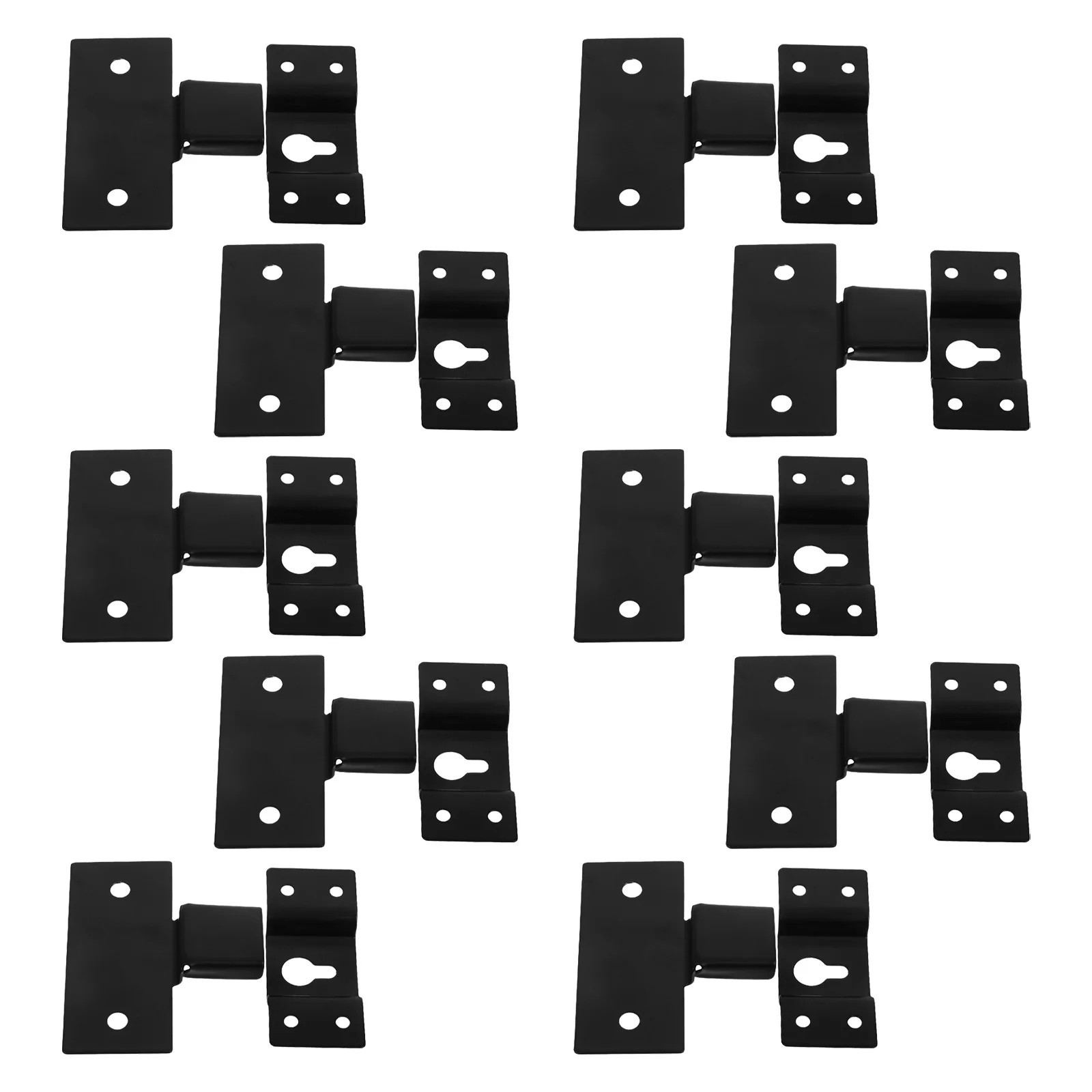 

10Sets Speaker Wall Mount Brackets Heavy Duty Metal Bookshelf Speaker Hangers Universal Fit for Surround Sound Studio Home Audio