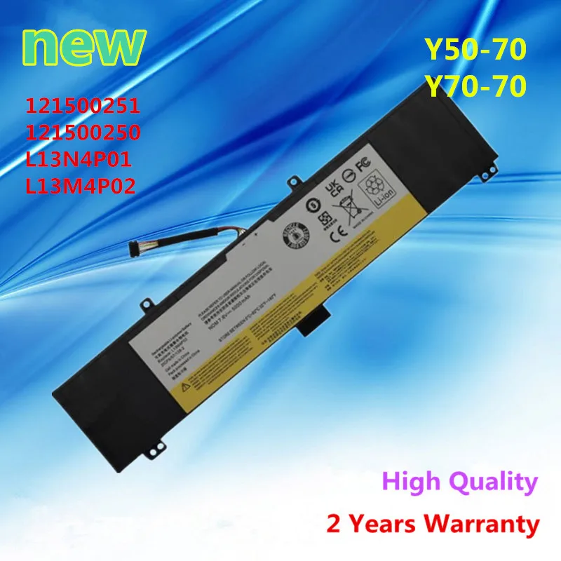 New 7.4V  laptop battery for Lenovo Erazer Y50-70 Y50P-70 Y50-70 Y70-70 Y70-70 Touch 121500251 121500250 L13N4P01 L13M4P02