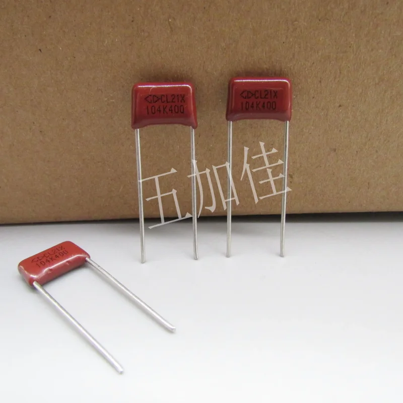10-100pcs 400V0.1UF 400V100NF CL21X 104K400 CBB polyester metalized film capacitor