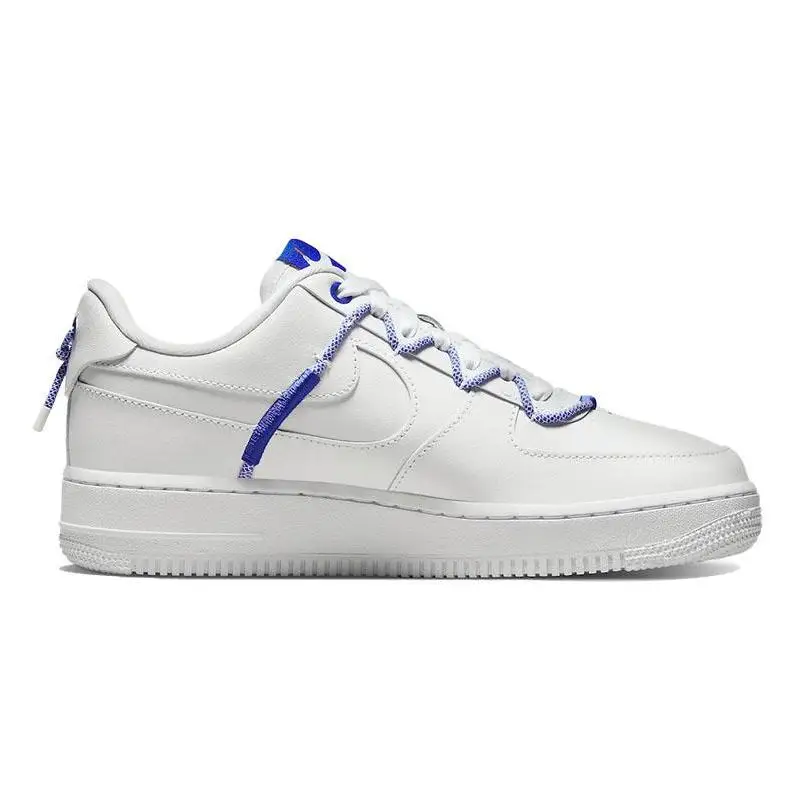 NIKE Nike Air Force 1ต่ำ '07 LX รองเท้าผ้าใบสีขาวสีส้มสีฟ้ารองเท้า DH4408-100