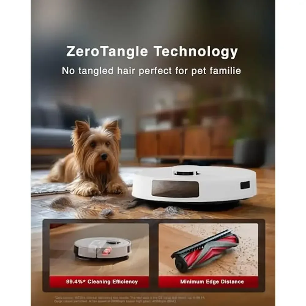 C12 Robot Vacuum Cleaner and Mop 8000Pa Powerful Suction ZeroTangle Anti-Tangle Technology TrueMapping Multi-Sensor Fusion