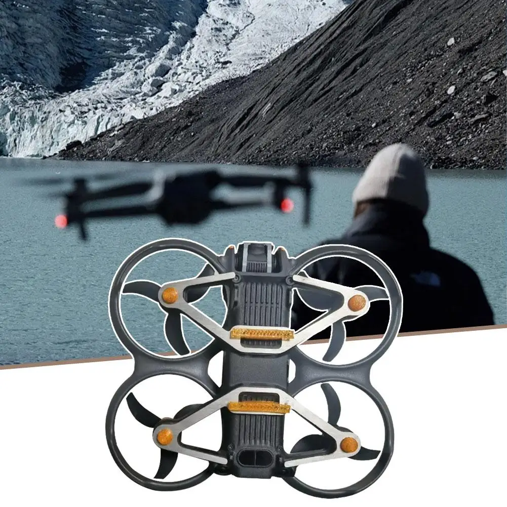 DJI AVATA2 버퍼 CT4 티타늄 합금 섀시 아머, 효과적으로 보호 및 낙하 충격으로부터 모터 암 파손 방지