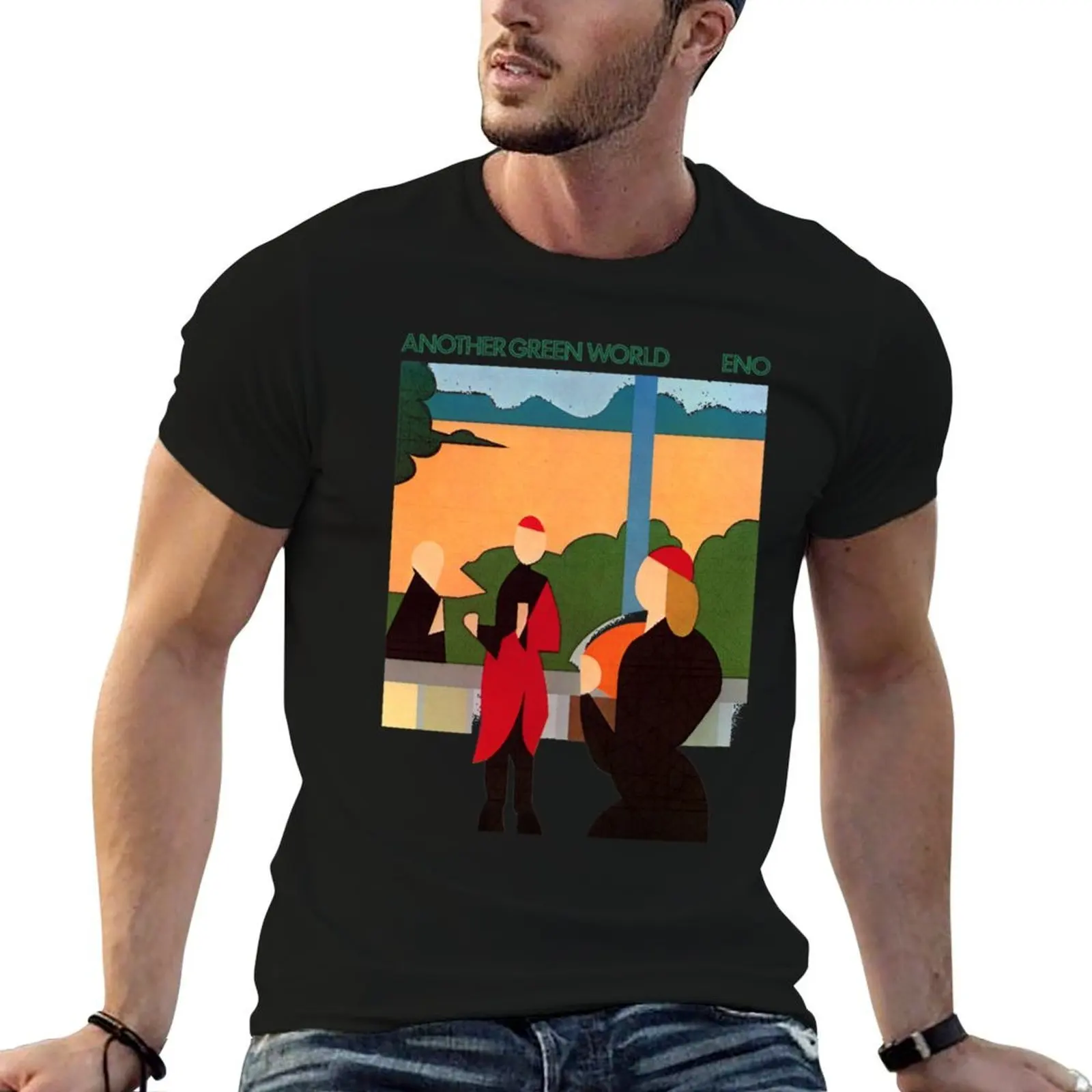Brian Eno Another Green World High Quality T-Shirt summer clothes funny shirt cotton t shirt for men