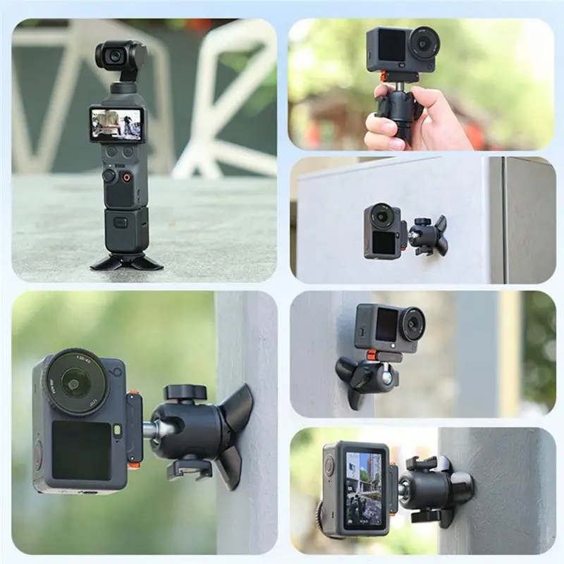 L62A TP39 Mini Tripod Mount For DJI Action 6/5 Pro/4/3