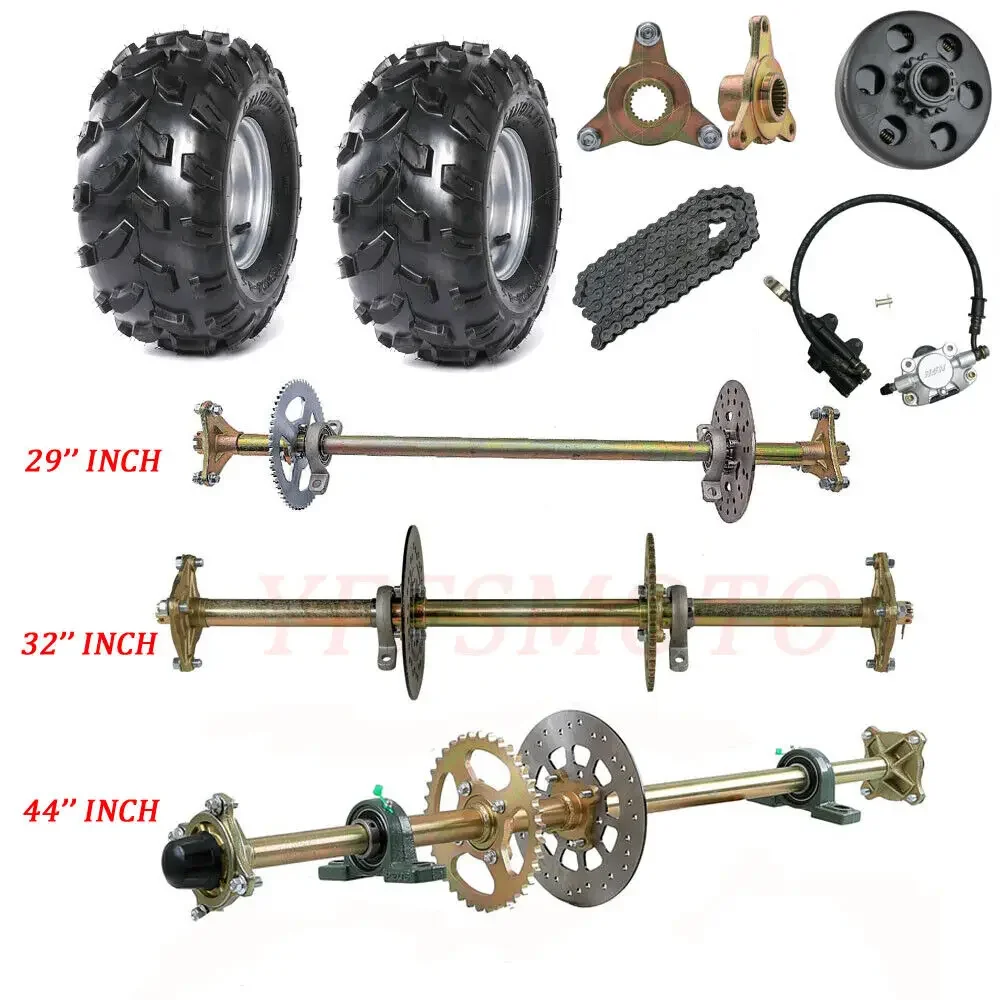 

Go Kart 29"-44" Rear Live Axle or Sprocket / Chain /Wheel Hub for 4 stroke GY6 50CC-110CC scooters Quad Bike ATVTrike 4 Wheeler