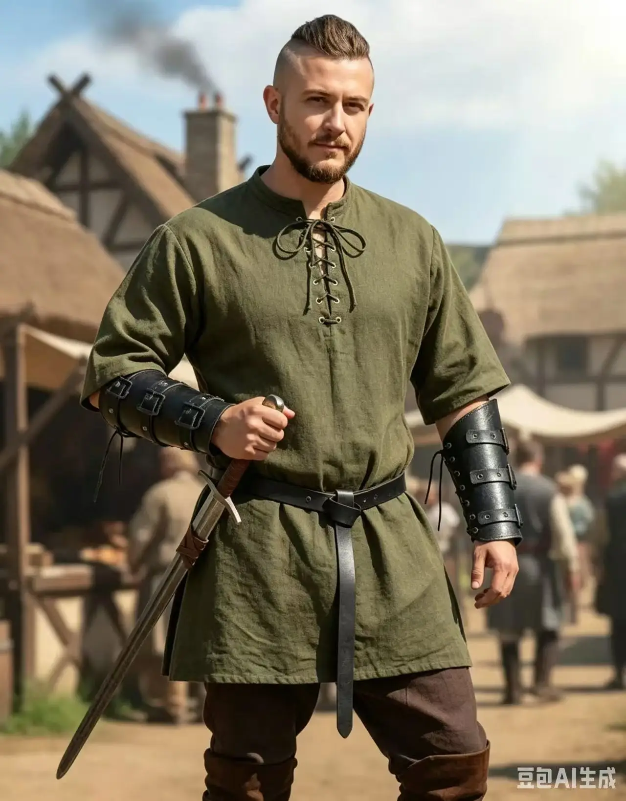 Renaissance Pirate Short Pullover Shirt Set 2026 Party Wear No Belt Included Short Length Fashion Accessory