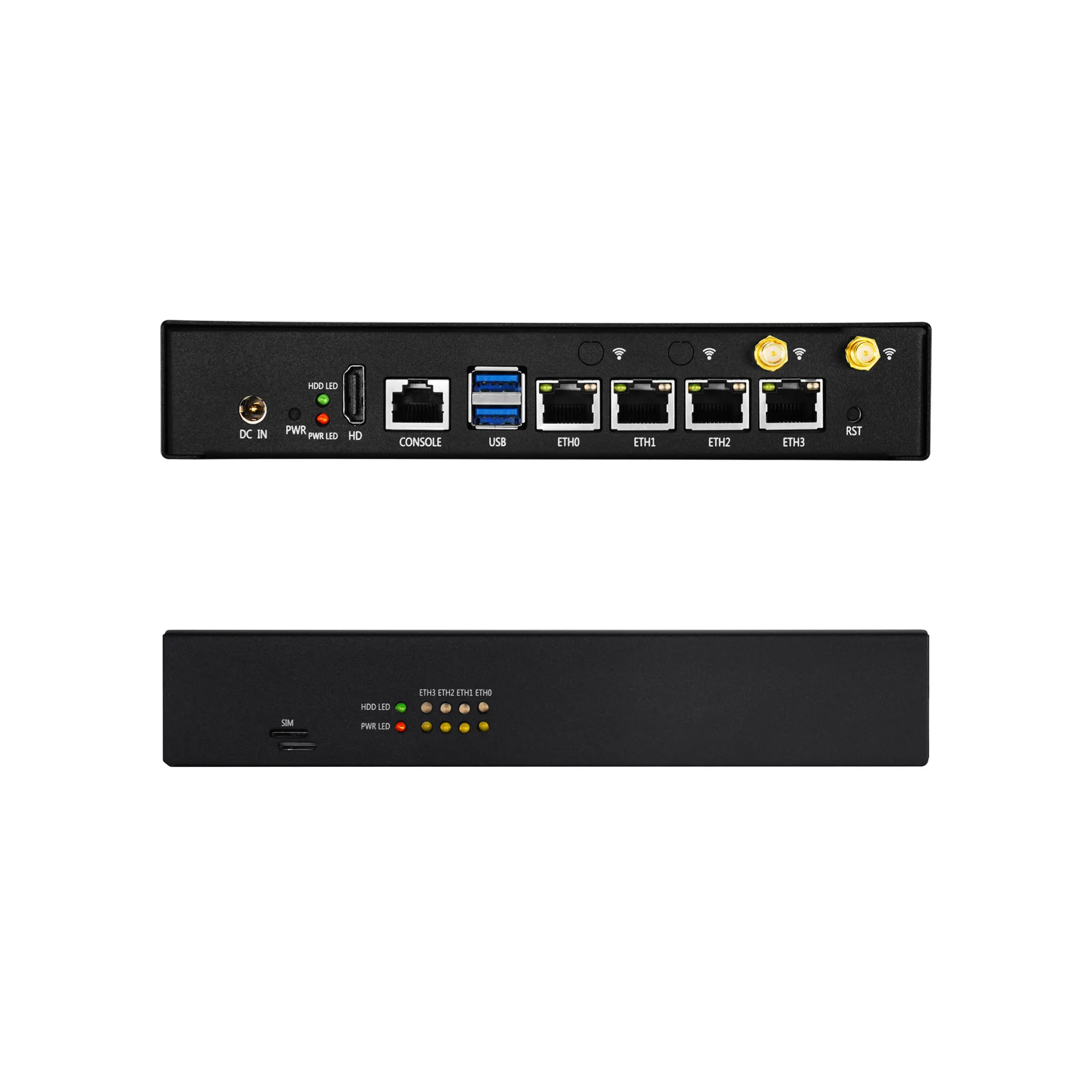 Compact Fanless Firewall Router in tel N150 4-Core Processor 4x 2.5G LAN Supports PfSense OPNsense for Home and Business