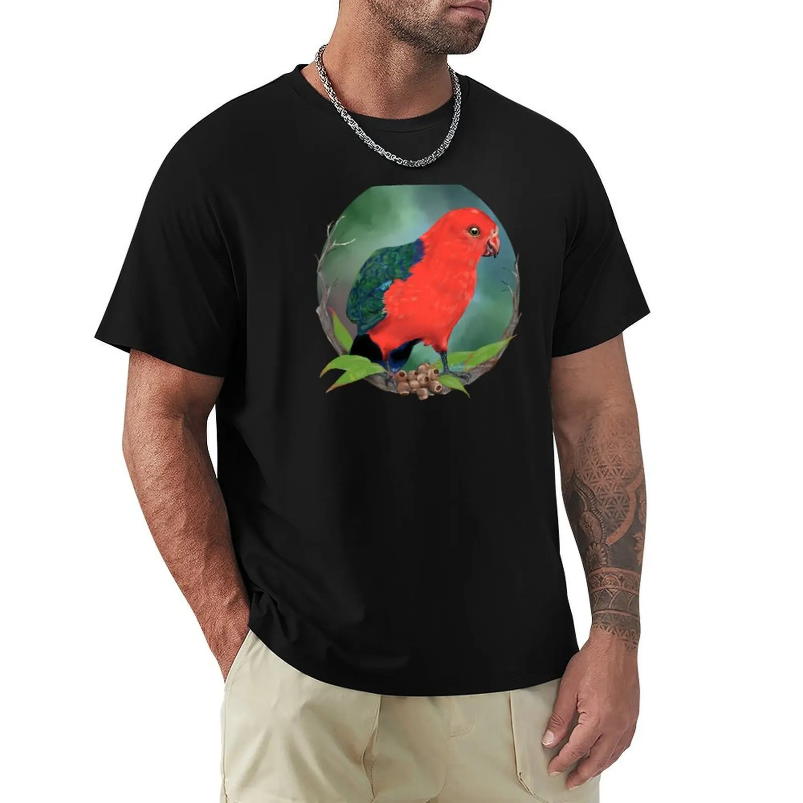 Australian King Parrot T-Shirt Athletic Fit Sports Short Sleeve Top