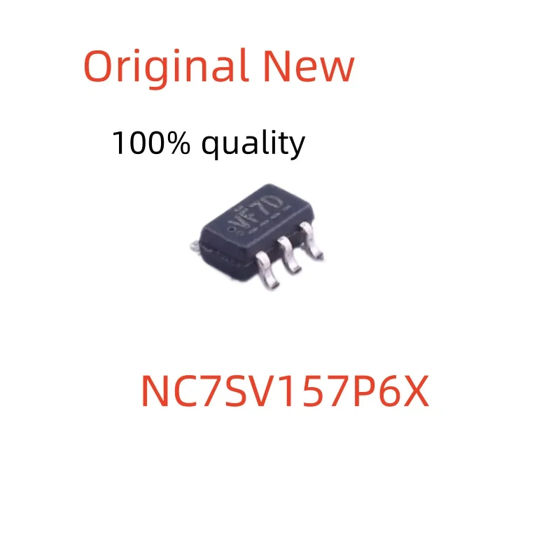 100%NEW NC7SV157P6X Multiplexer 2‑Input Non‑Inverting 900mV‑3.6V Single Supply SC70‑6 3‑State Output IC