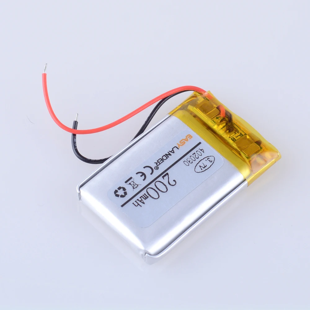 3.7V 200mAh 402030   Akumulator litowo-jonowy polimerowy