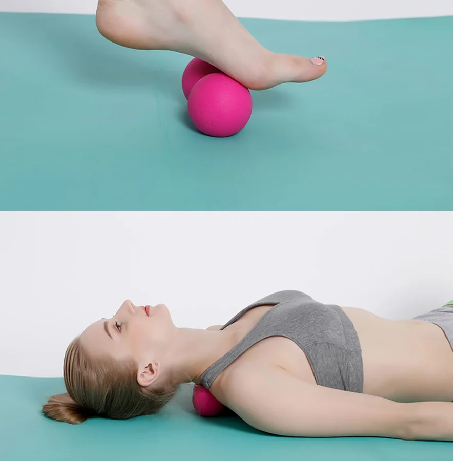 Yoga Equipment Women Yoga Foam Block Roller Peanut Ball Set Block Peanut Massage Roller Ball Therapy Relax Exercise Fitness