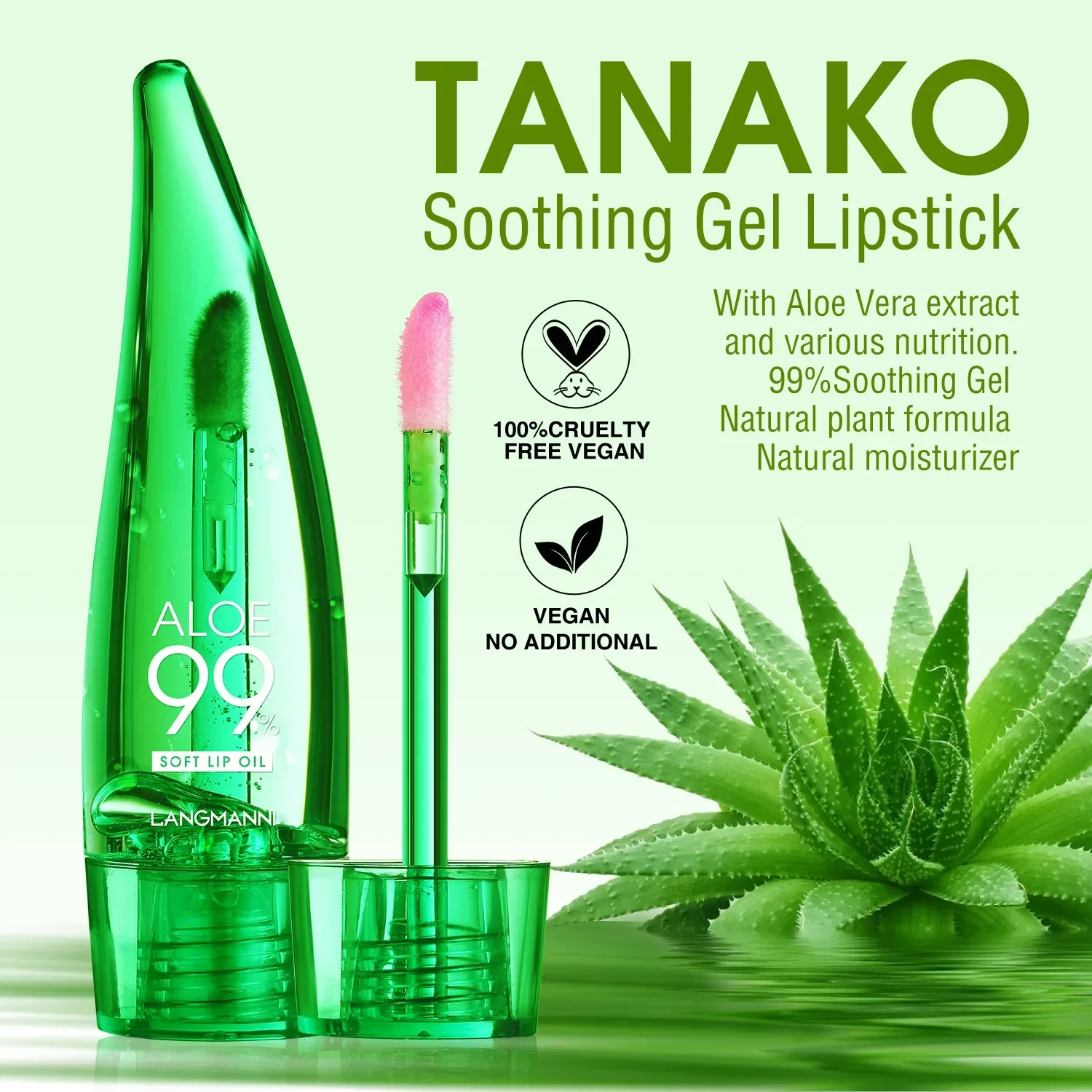 Natural Aloe Vera Changeable Color Lip Balm Oil Lasting Moisturizing Lip Gloss Waterproof Temperature Change Lip Tint Lip Balm