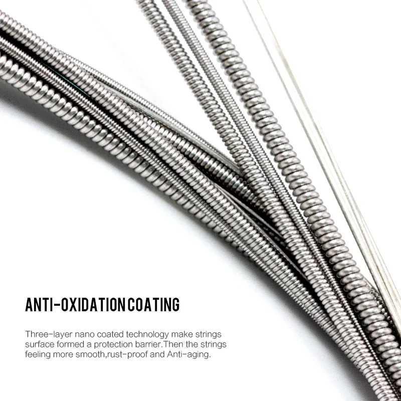 20 مجموعة Orphee سلاسل الغيتار الكهربائي الكربون الصلب سداسية سبائك النيكل المبتدئين ممارسة سلاسل الغيتار الكهربائي الملحقات