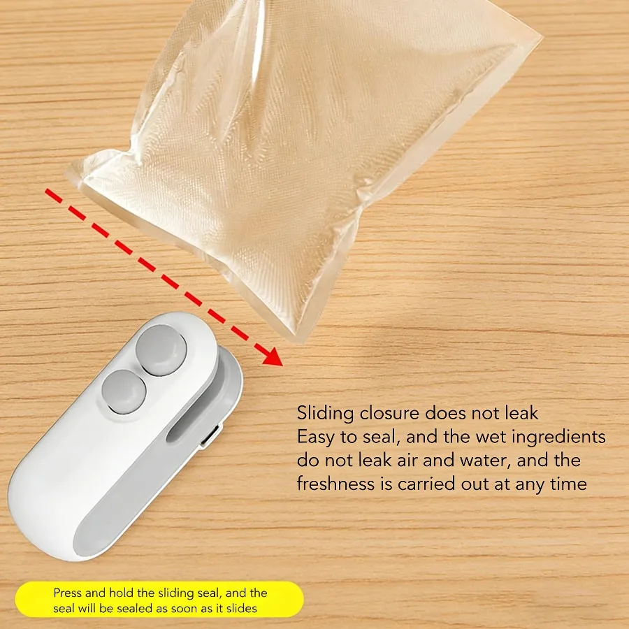 Mini Handheld Heat Sealer, Portable Plastic Bag Sealing Machine for Food, Snacks & Packaging - Image 3