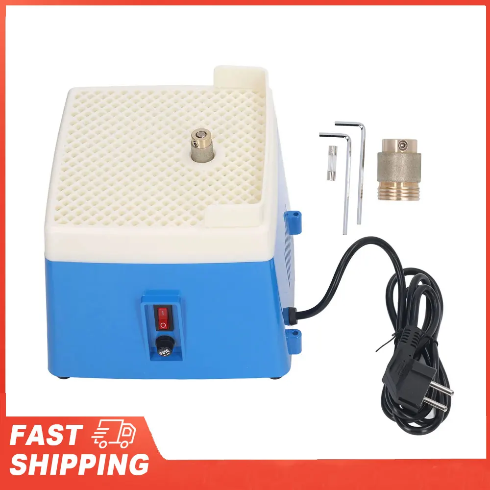 Buntglas-Schleifmaschine, Mini-Buntglas-Set, Mini, tragbar, Buntglas-Schleifmaschine, Glaskunst-Schleifwerkzeug, Blau, 4200 U/min