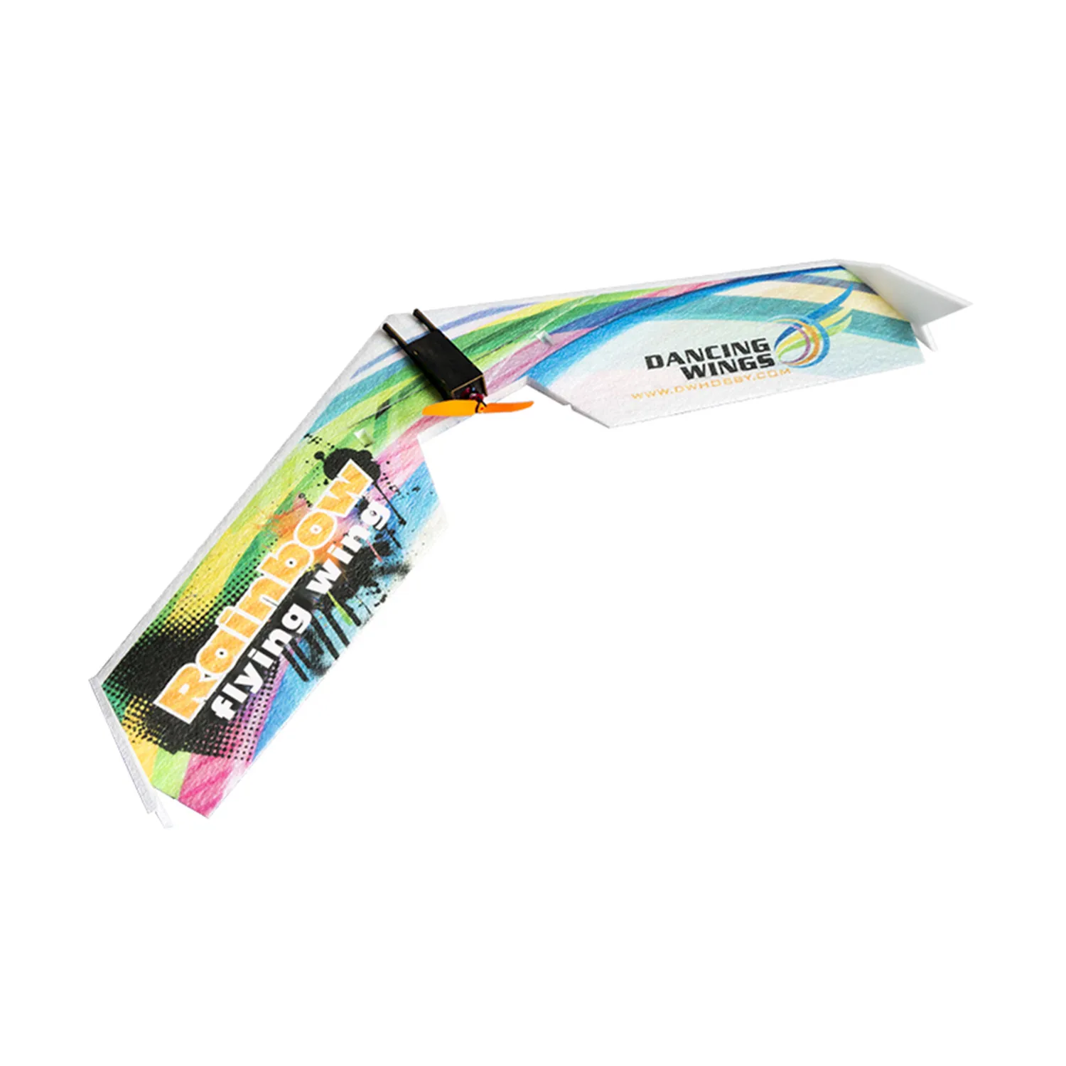 RC Plane EPP Airplane Model DW HOBBY Rainbow Fly Wing 800mm Wingspan Tail push version RC Airplane Kit