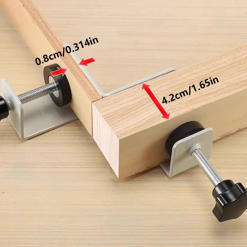 1/2pc 90 graus de posicionamento quadrados ângulo direito braçadeiras metal carpintaria carpinteiro l-tipo canto fixação soldagem fixação clipe