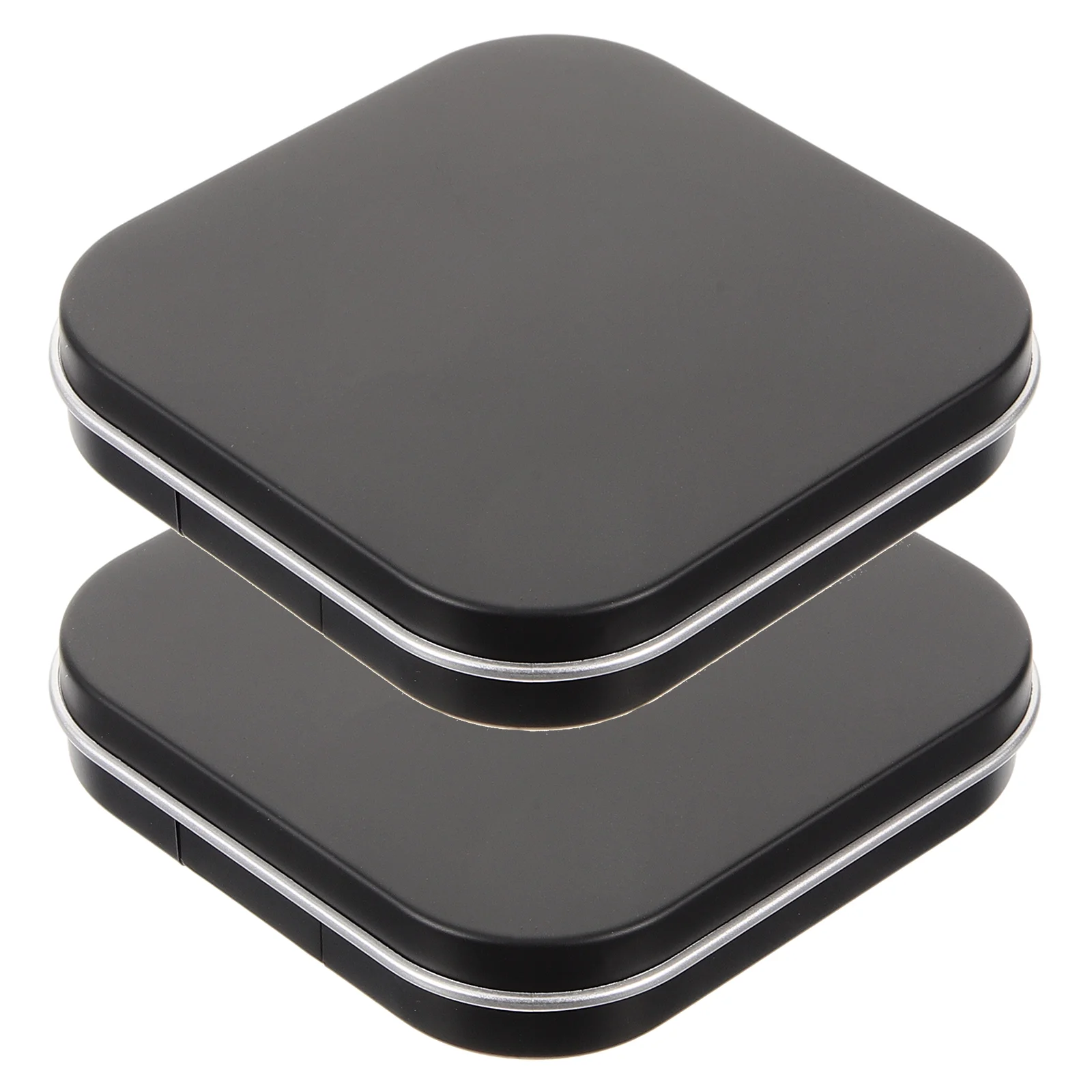 

2 Pcs Matte Black Magnet Empty Box Eye Shadow Blush Highlighter Storage Cosmetics Palette Eyeshadow Magnetic Tray Powder