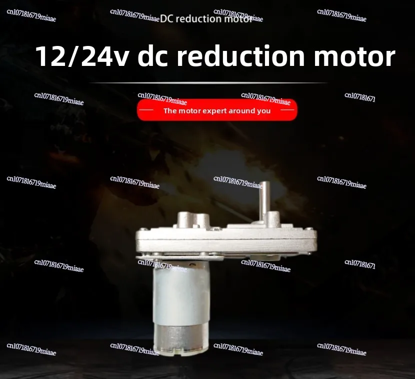 

DC Geared Motor 12v Large Torque 24v Small Motor Speed Regulation High Power Brushed Low Speed Gear Forward and Reverse Rotation