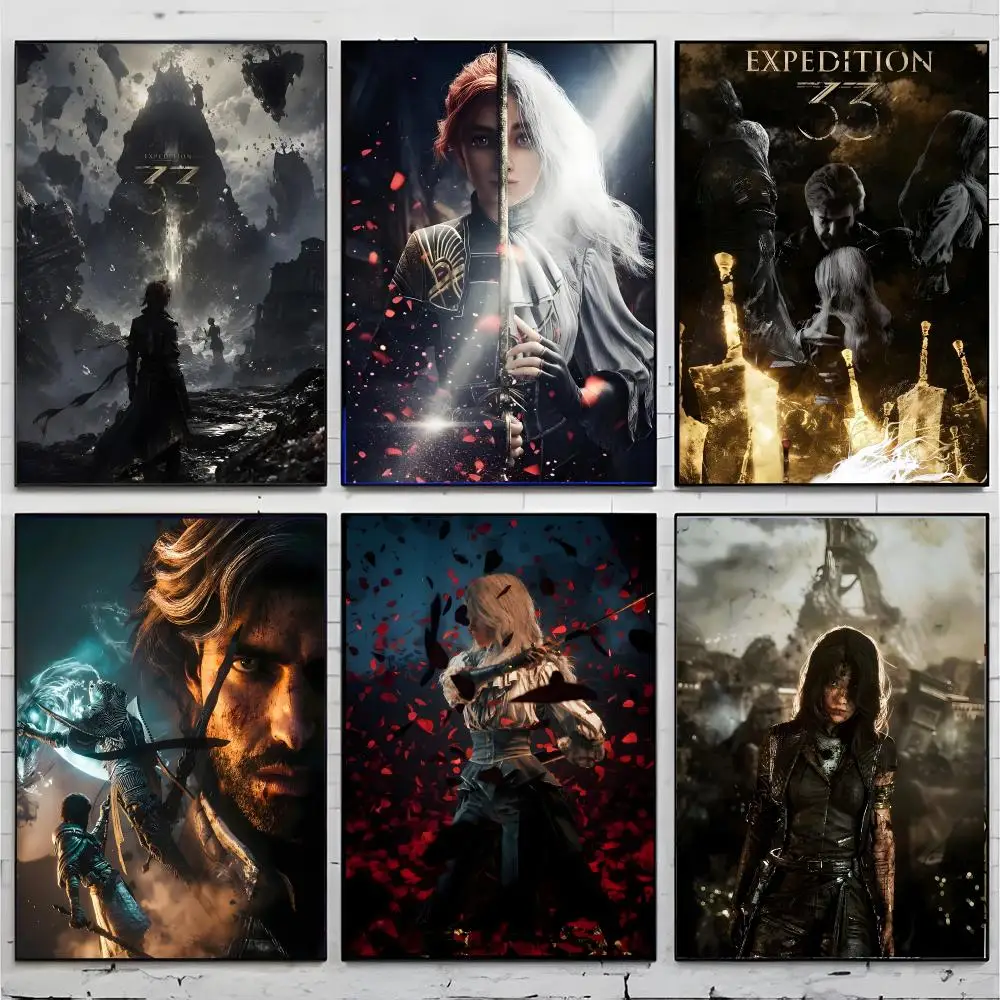 rpg dark fantasy C-Clair Obscur Expedition 33 Poster Premium Decor Art & Gift for Household Lounge Home Ornaments