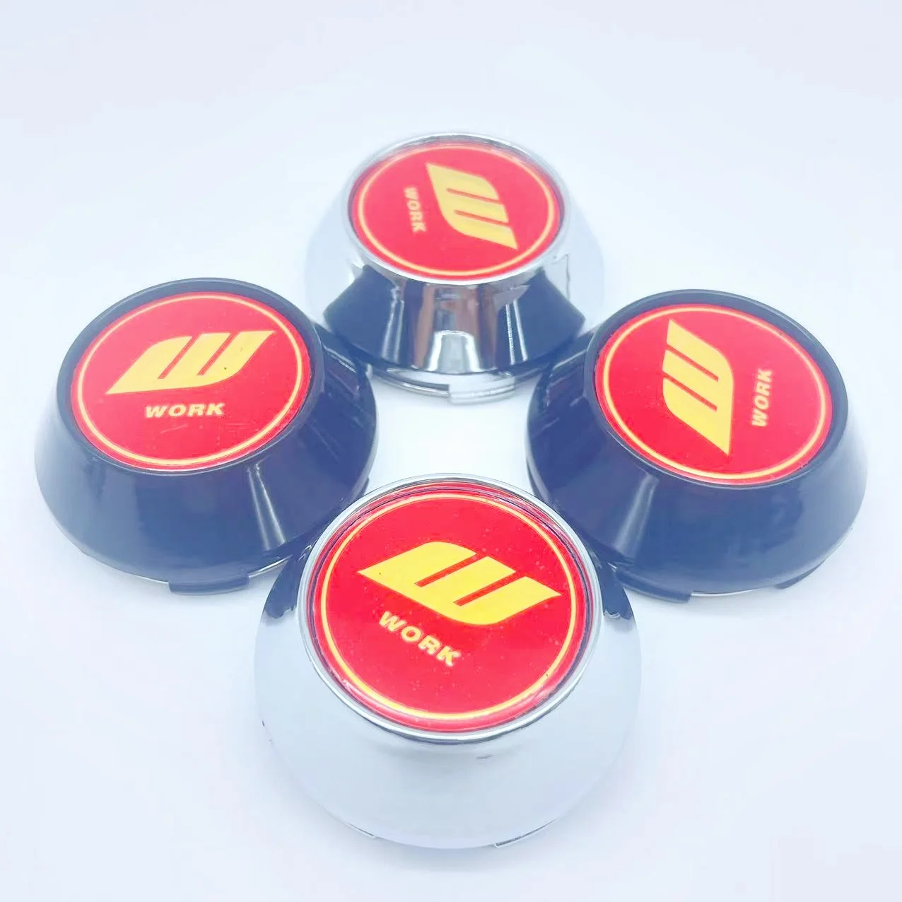 4pcs 69mm 68mm 65mm 64mm 60mm Wheel Center Hubcaps for W Work Car Styling Rims Hub Cover Cap Emblem 45mm Badge Stickers
