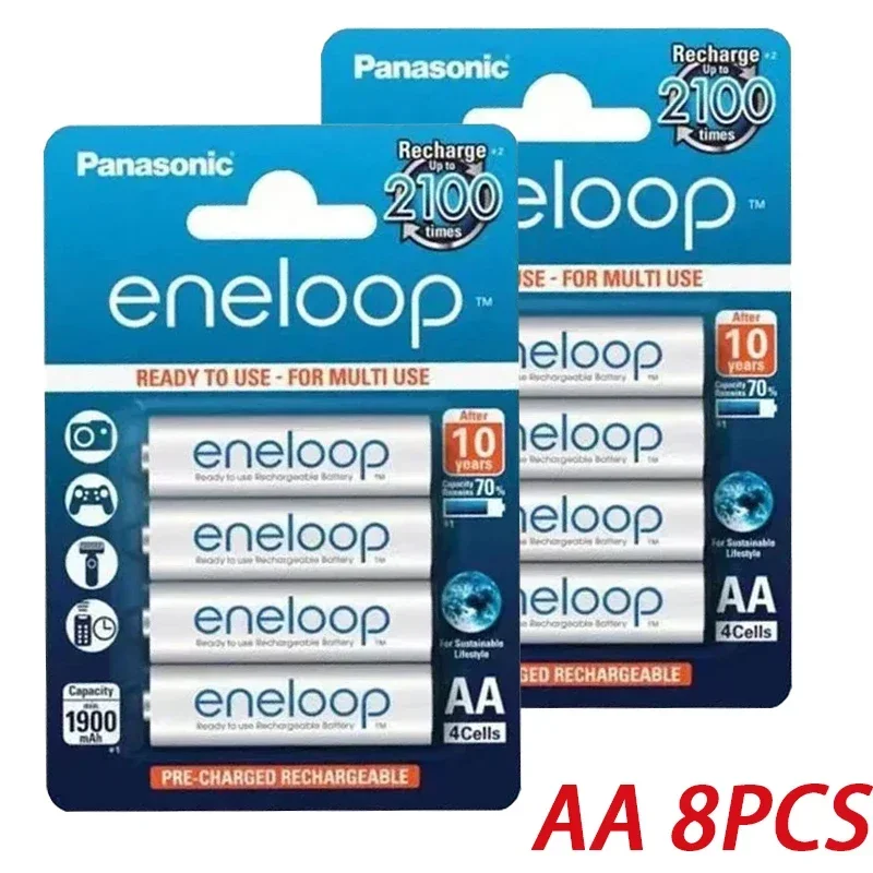 Panasonic Eneloop originele AA AAA oplaadbare batterij 1.2v 1900mAh 800mAh voorgeladen nimh geschikt voor zaklamp camera speelgoed