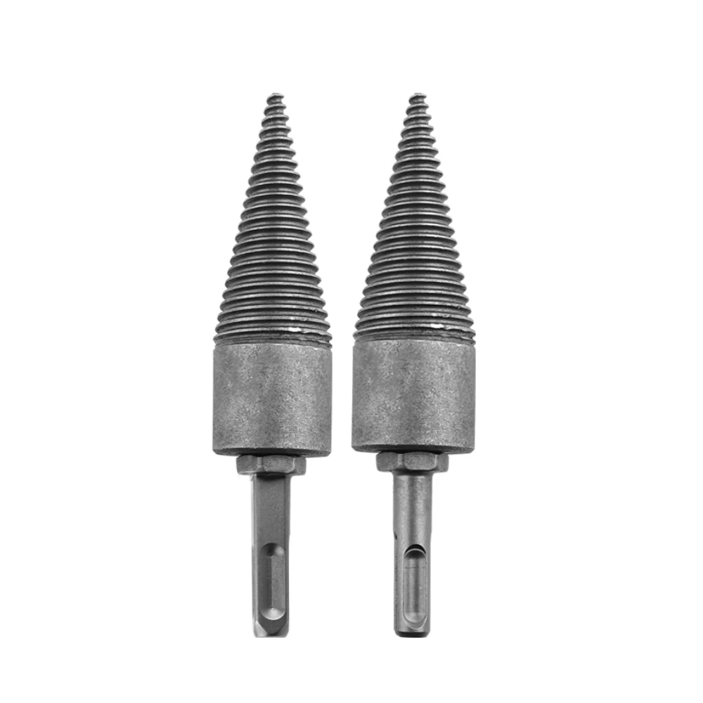 145X32MM Hex Shank Firewood Splitter Machine Drill Wood Cone Reamer Punch Driver Drill Bit Split Drilling Tools