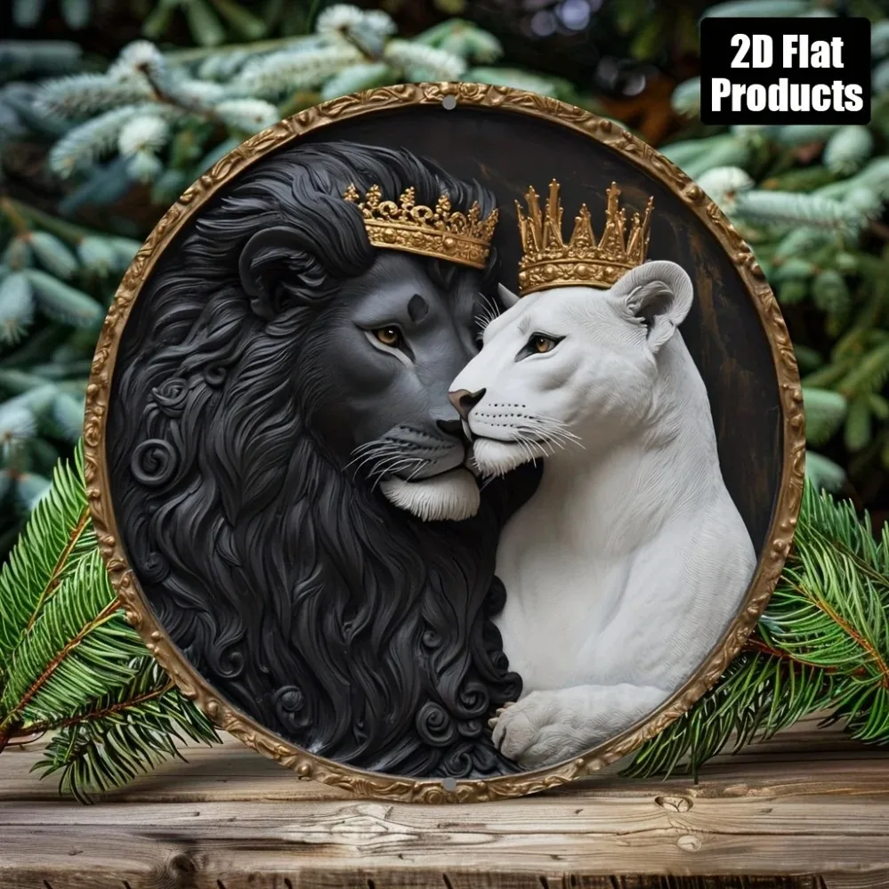 Metal Lion Crown Si…