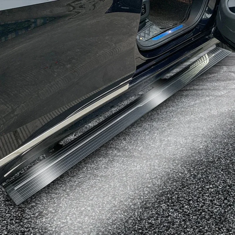 لوحات طاقة من سبائك الألومنيوم ذات خطوة جانبية كهربائية للسيارة الصينية لخطوة تشغيل مصباح ملون تعمل بالطاقة