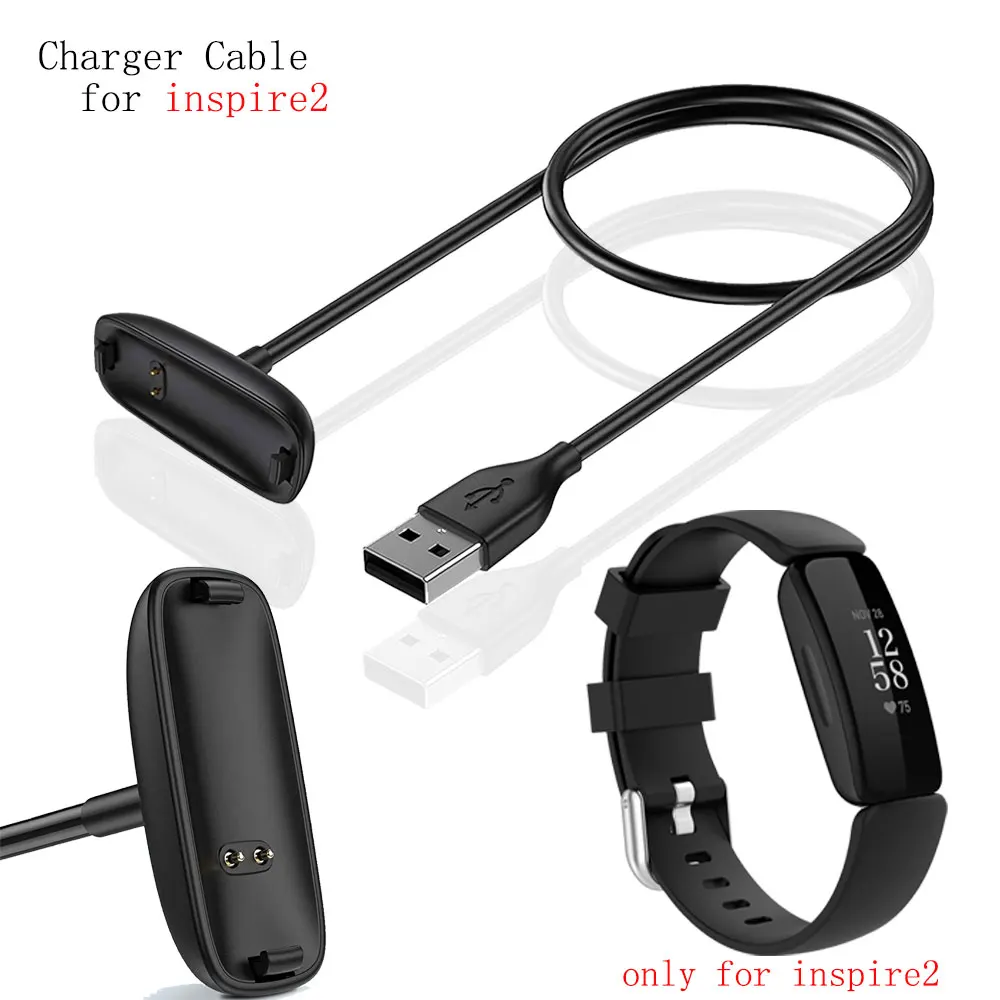 USB-кабель для зарядки, 1 м для Fitbit Inspire 2, быстрый шнур питания, зажим для док-станции, браслет, зарядное устройство для Fit Bit Inspire2, адаптер для часов USB-кабель для зарядки, 1 м для Fitbit Inspire 2, быстрый шнур питания, зажим для док-станции, браслет, зарядное устройство для Fit Bit Inspire2, адаптер для часов