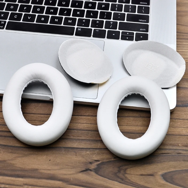 Bose QuietComfort 울트라 헤드폰 교체용 단백질 스킨 이어 패드, 이어컵, 소음 차단, 1 쌍