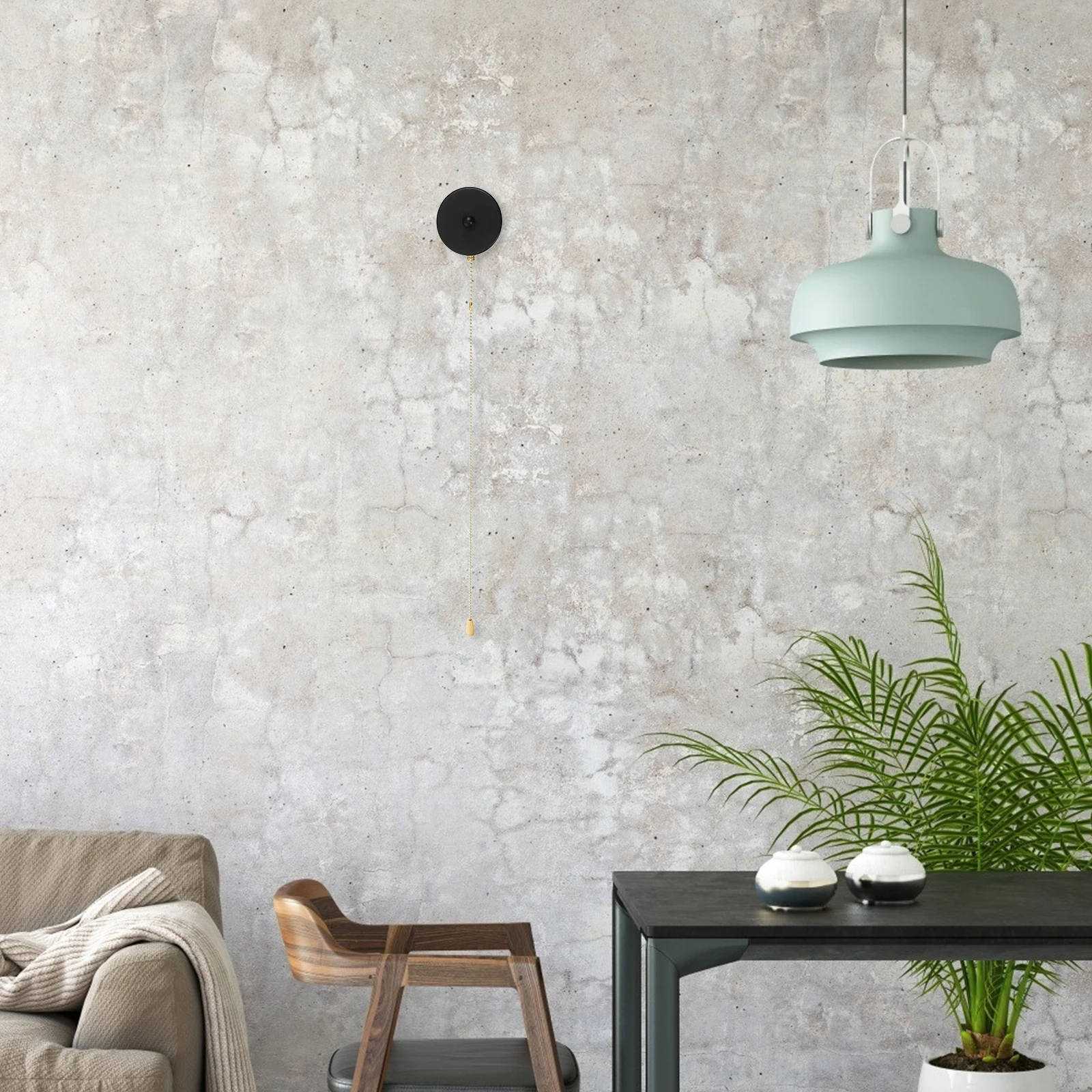 Elegant Wall Pull Chain Switch Ceiling Fan Light Replacement Control Switch For Bedside Fan And Lights