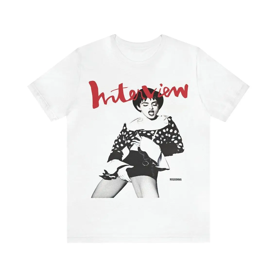 Madonna Interview Retro 1990 Music T-SHirt White For Fans S-3XL