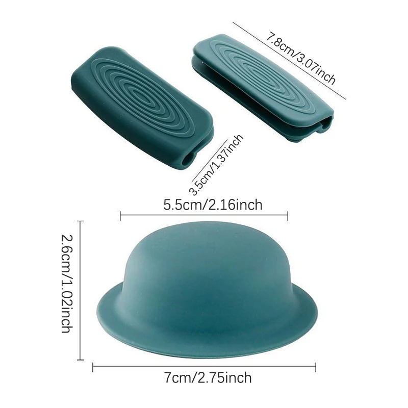 1/2Pcs Heat Resistant Pot Pan Lids Hat Cookware Universal Kitchen Silicone Knob Lifting Handle Cover Home Water Bottle Lids view 6