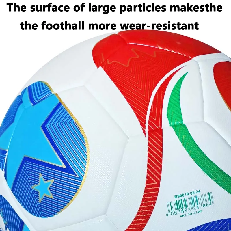 كرة قدم عالية الجودة رقم. 5 منافسات تدريب معيارية للطلاب البالغين والشباب، مادة خاصة مقاومة للانزلاق ومقاومة للاهتراء، مناسبة للماء