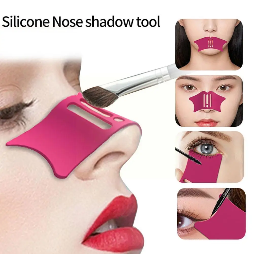 Silicone Eyeliner Stencils para iniciantes, Nose Contour Tool, Desenho e Shaping, Guarda Maquiagem, Modelo Mascara, Eyeshadow Aids, D1p6