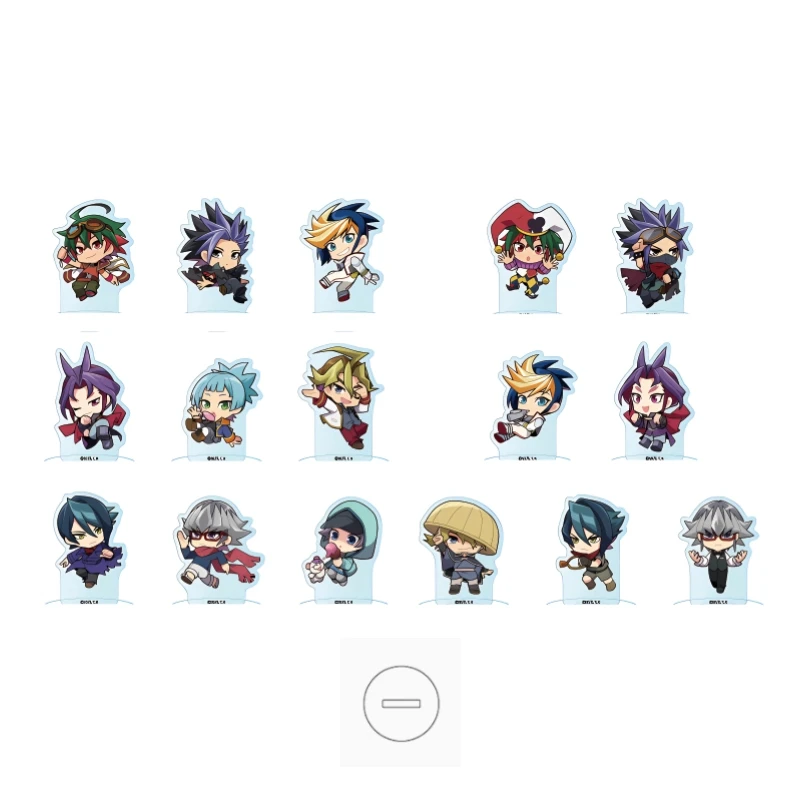 ¡Juego Yu-Gi-Oh! ARC-V muñeca con soporte acrílico Anime YuGiOh Yuzu Hiragi Yuya Sakaki Reiji Akaba figura modelo Cosplay juguete para regalo