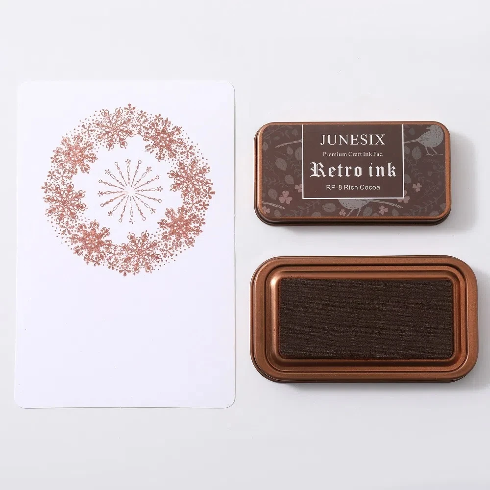 

Creative Vintage Iron Box Seal Stamp Colorful Handmade Seal Stamp Block Decorative Artistic Paper Inkpads DIY Journal Material