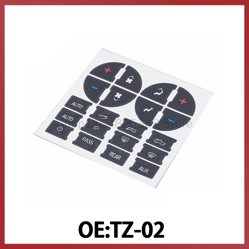 

TZ-02 for 07-15 Chevrolet Dashboard Sticker Auto Parts AC Dashboard Button Sticker