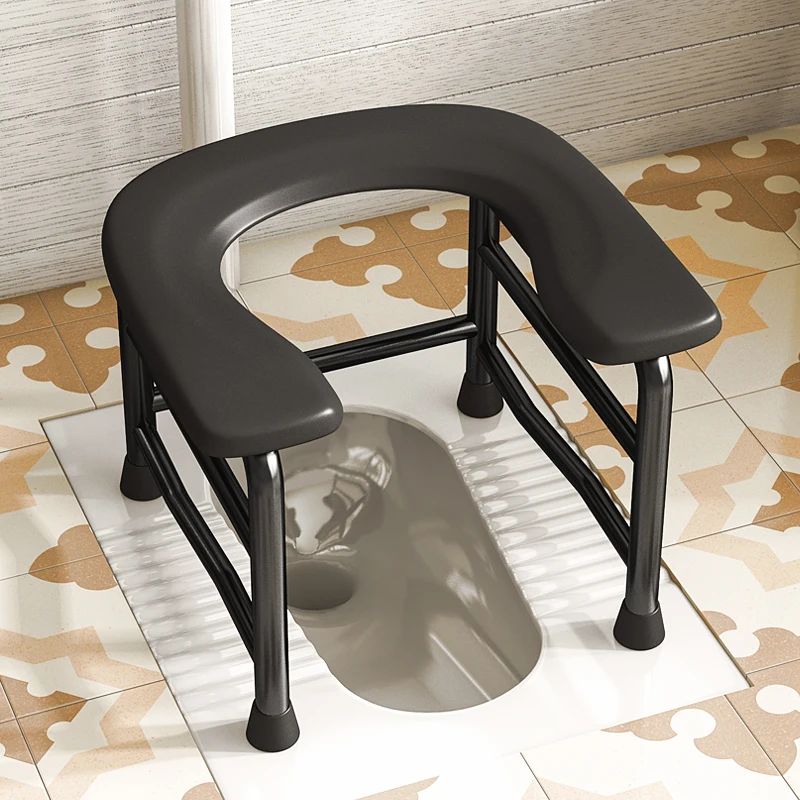 طقم مجاني مكون من ثلاث قطع (لوح حمام، وسادة، قعادة) كرسي مرحاض ثابت من الفولاذ الكربوني، مقاوم للصدأ وسهل التنظيف، مناسب لحلول الحمام المؤقت في الهواء الطلق #2