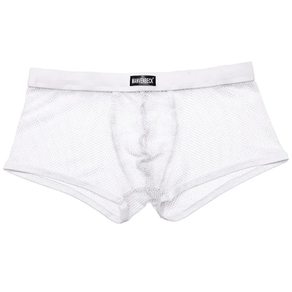 الاستخدام اليومي الرجال الملاكم السراويل تنفس سراويل العلامة التجارية الجديدة النمط الكلاسيكي مريحة تناسب حزام مطاط منخفضة الخصر