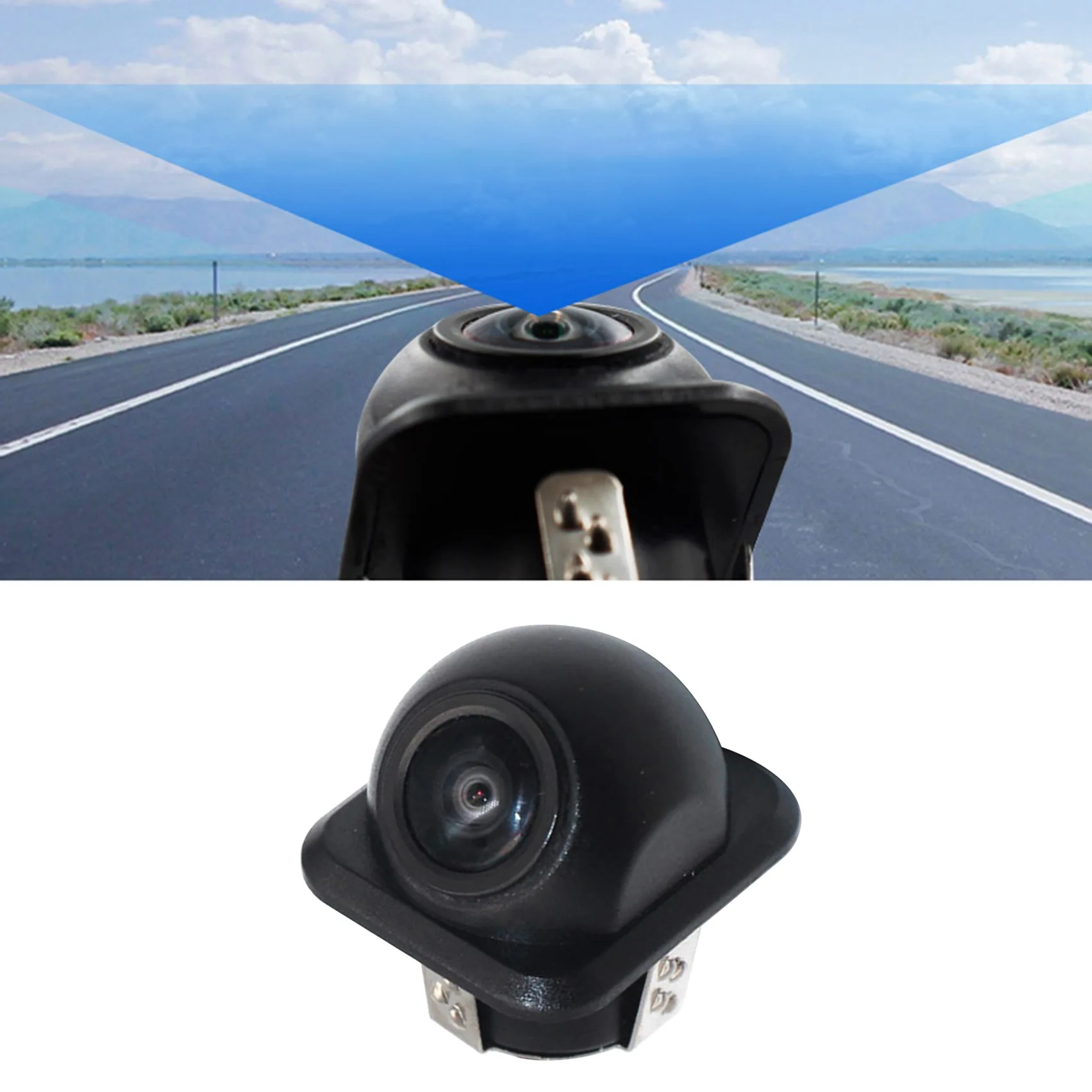 CCD Fisheye Lens Dynamic Track Car Camera Front/Rear View Wide-Angle Reversing Camera Night Vision Parking Assist