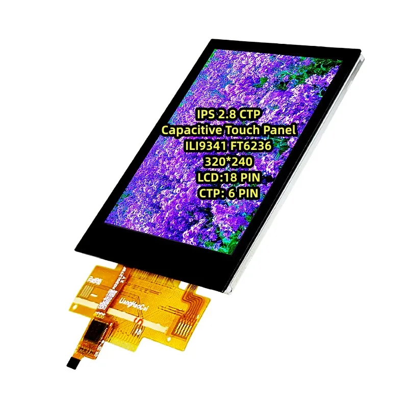 مراجعة شاملة لوحدة شاشة LCD IPS CTP 2.8 بوصة مع معالج ILI9341 – الأفضل لمشاريع DIY الإلكترونية