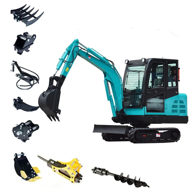 

Customized Chinese Factory Mini Crawler Excavator 3.5 Ton Farm Household Miniescavatora Multifunctional Mini Crawler Digger