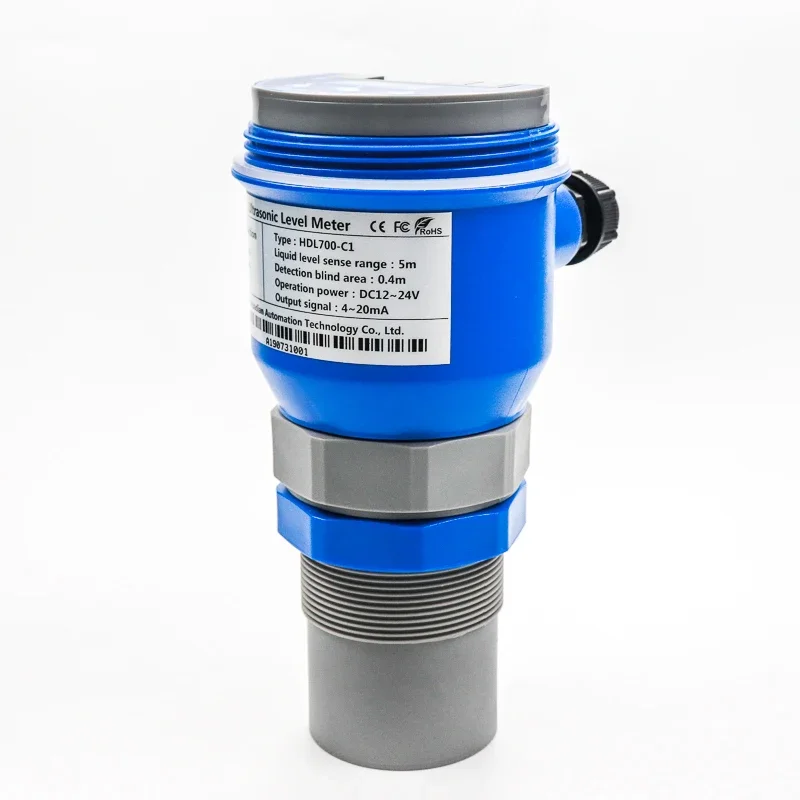 Ultrasonic Level Sensor Transmitter Distance 10m tank Water Liquid Level Meter Depth Sensor Measurement 4-20mA RS485 Relay HART