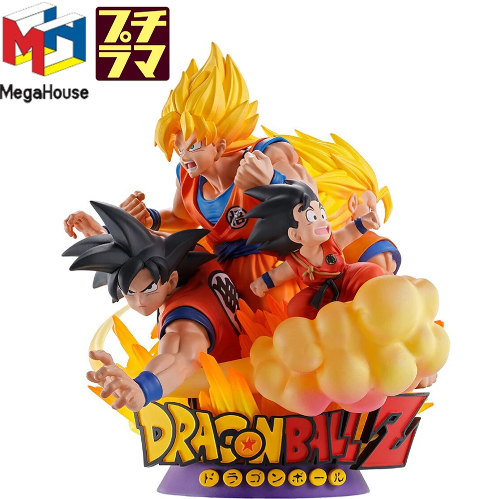 

In Stock Original Megahouse Petitrama Dragon Ball Son Goku Collection Anime Goku Figures Gifts Model Toys for Fans Boys