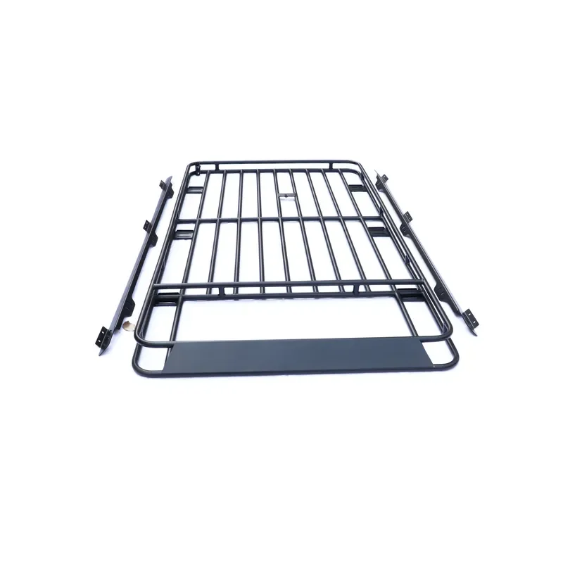 Heavy Iron Roof Cargo Basket Rack for SUV Vehicle-Specific Luggage Carrier Strong Load Capacity Black