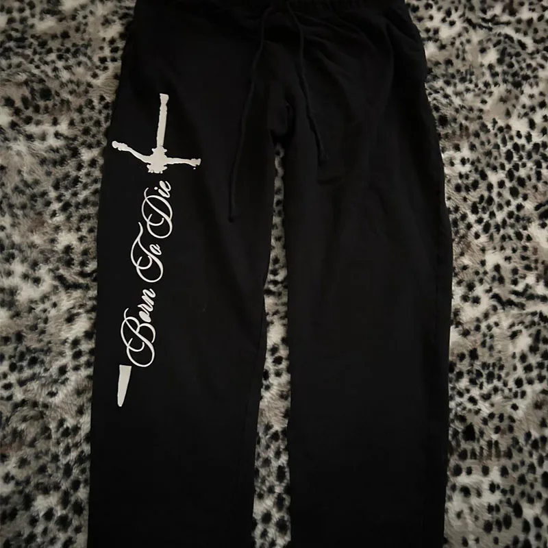 Y2K rétro pantalons décontractés pour hommes et femmes haute rue hip-hop mode imprimé pantalons de sport classique unisexe punk pantalons de sport