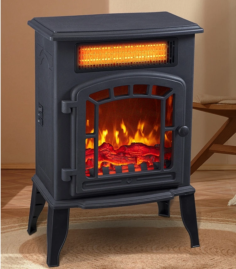 Chimeneas decorativas, calentador eléctrico moderno para sala de estar, brasero de llama, hogar, oficina, patio, estufa de jardín GL