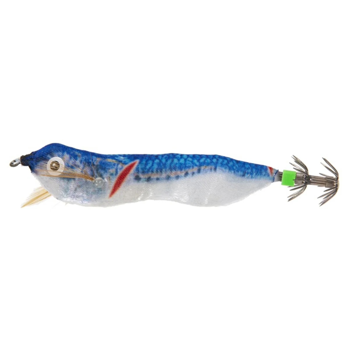 

5Pcs 10cm Wood Shrimp Fishing Lure Flashing Wobbler Hook Jig Artificial Lure Jigging Lure Octopus Bait